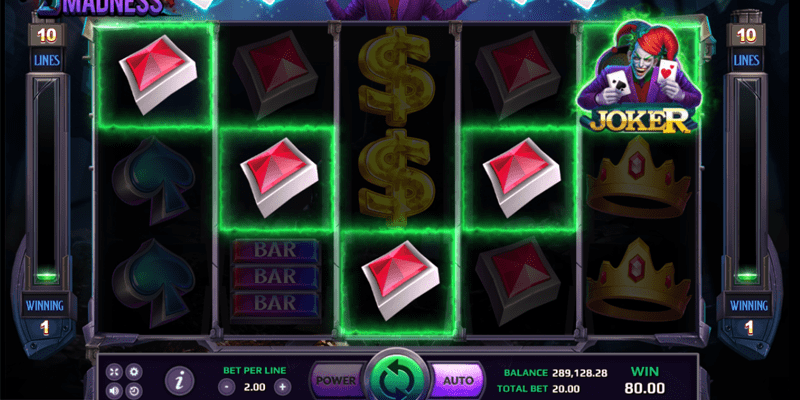 สรุปรีวิวเกมสล๊อตออนไลน์ joker madness biobet