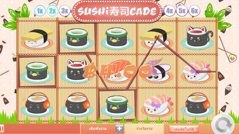 รีวิวเกม Sushicade slot
